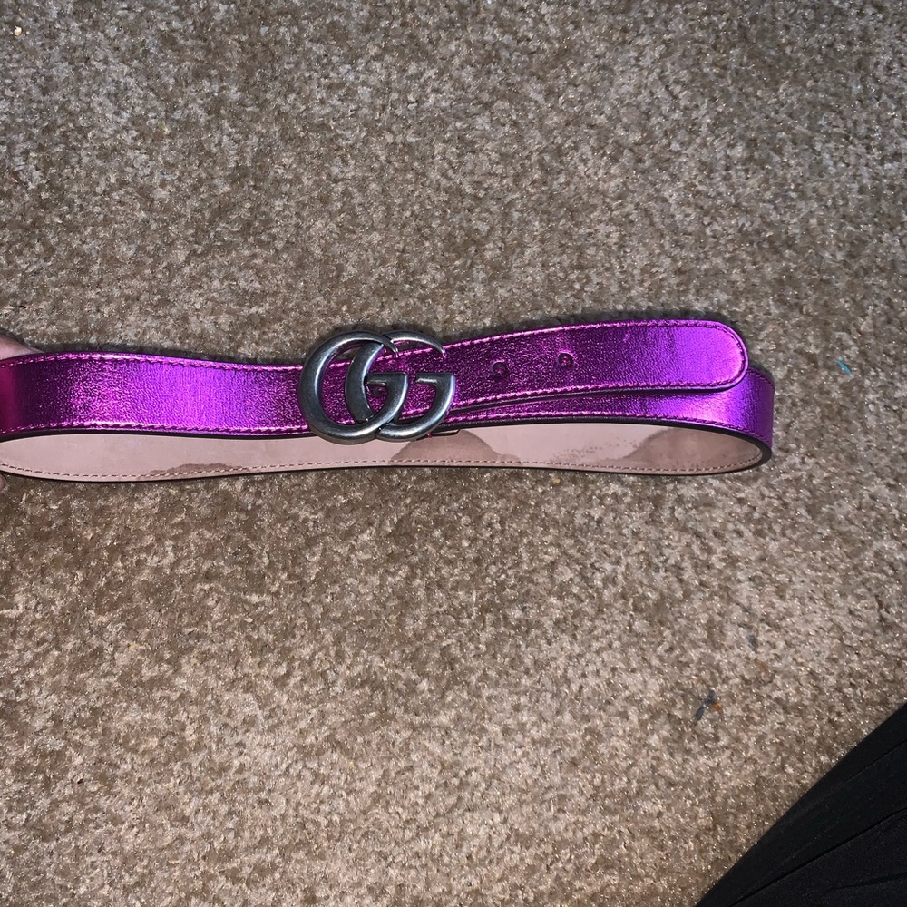 Large Purple Girls Gucci Belt